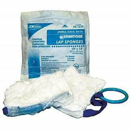 DUKAL Sterile- Lap Sp- Prewash- X-Ray- 12 in. x 12 in. 99-0012